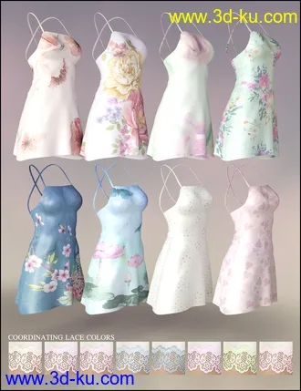 3D打印模型dForce Vivacious Chemise Add-On Textures的图片