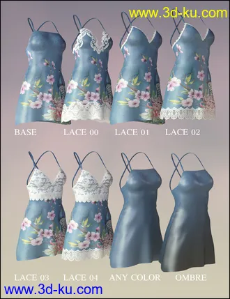 3D打印模型dForce Vivacious Chemise Add-On Textures的图片