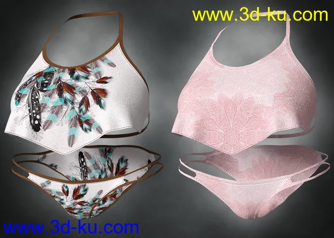 dForce Wilder Bikini Free Spirit Textures模型的图片8