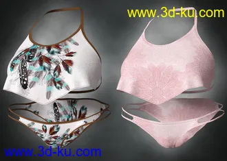 3D打印模型dForce Wilder Bikini Free Spirit Textures的图片
