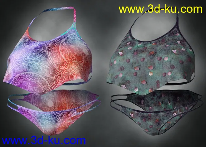 dForce Wilder Bikini Free Spirit Textures模型的图片9
