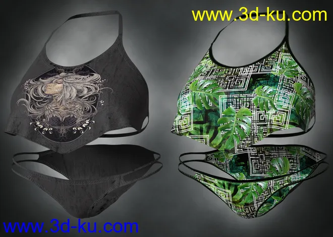 dForce Wilder Bikini Outfit for Genesis 8 Female模型的图片8