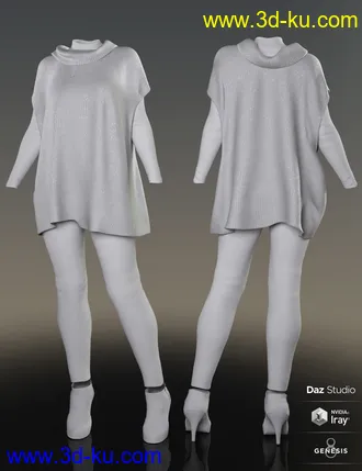 3D打印模型dForce Winter Kisses Outfit for Genesis 8 Female(s)的图片