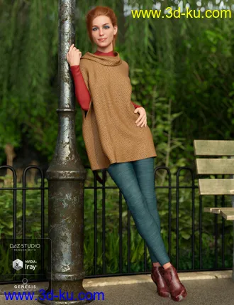 3D打印模型dForce Winter Kisses Outfit Textures的图片