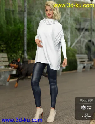 3D打印模型dForce Winter Kisses Outfit Textures的图片