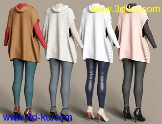 3D打印模型dForce Winter Kisses Outfit Textures的图片