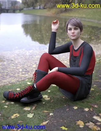 3D打印模型dForce Winterberry Outfit for Genesis 8 Female(s)的图片