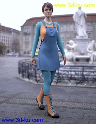 3D打印模型dForce Winterberry Outfit for Genesis 8 Female(s)的图片