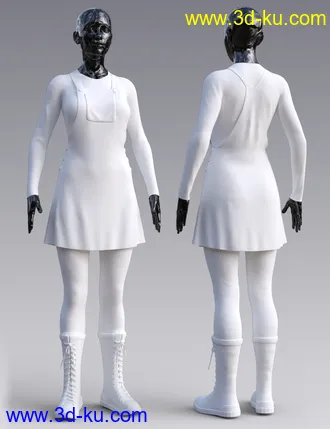 3D打印模型dForce Winterberry Outfit for Genesis 8 Female(s)的图片