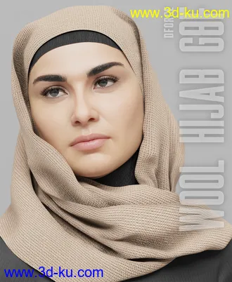 3D打印模型dForce Wool Hijab - G8F的图片