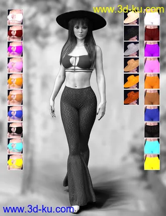 3D打印模型dForce X-Fashion Boho Chic Outfit 05 for Genesis 8 Female(s)的图片
