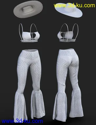 3D打印模型dForce X-Fashion Boho Chic Outfit 05 for Genesis 8 Female(s)的图片