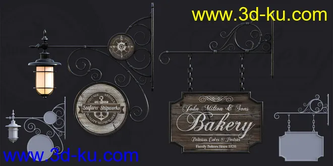 DGV Vintage Signage Vol 1模型的图片1