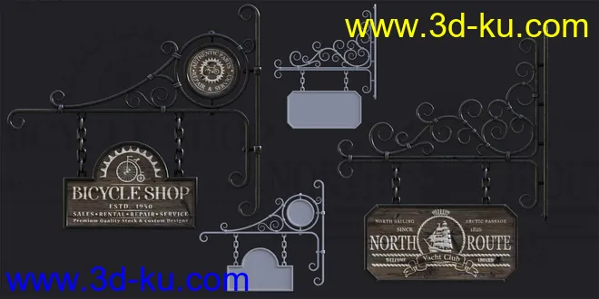 DGV Vintage Signage Vol 2模型的图片1