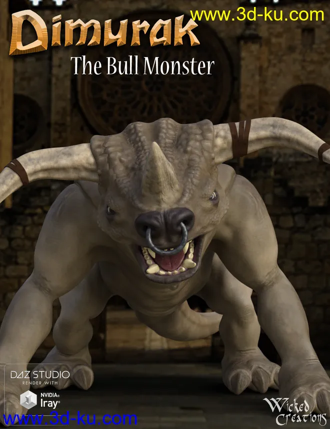 Dimurak Toon Bull Monster模型的图片1
