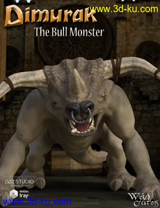 3D打印模型Dimurak Toon Bull Monster的图片