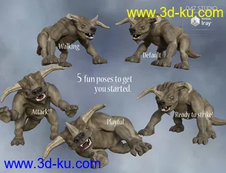 3D打印模型Dimurak Toon Bull Monster的图片