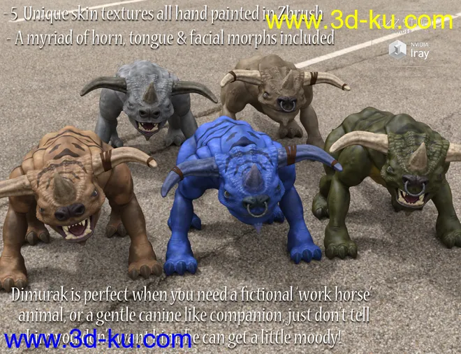 Dimurak Toon Bull Monster模型的图片9