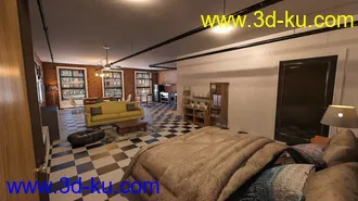 3D打印模型Downtown NY Living Room的图片