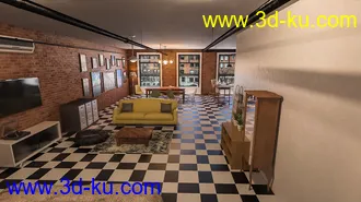 3D打印模型Downtown NY Living Room的图片