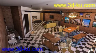 3D打印模型Downtown NY Living Room的图片