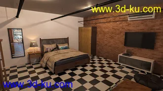 3D打印模型Downtown NY Living Room的图片