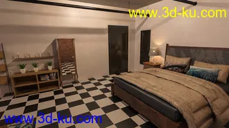 3D打印模型Downtown NY Living Room的图片