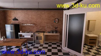 3D打印模型Downtown NY Living Room的图片