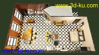 3D打印模型Downtown NY Living Room的图片