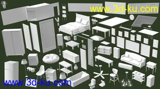 3D打印模型Downtown NY Living Room的图片