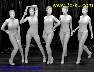 3D打印模型Drama Queen Poses for Genesis 8 Female的图片