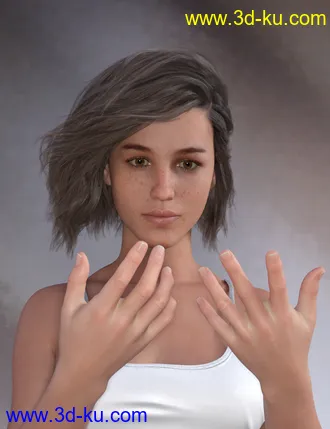 3D打印模型Dramatic Hands for Genesis 8的图片