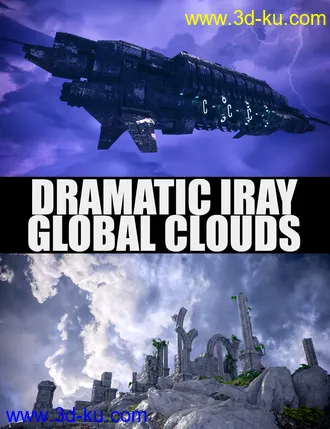 3D打印模型Dramatic Iray Global Clouds的图片