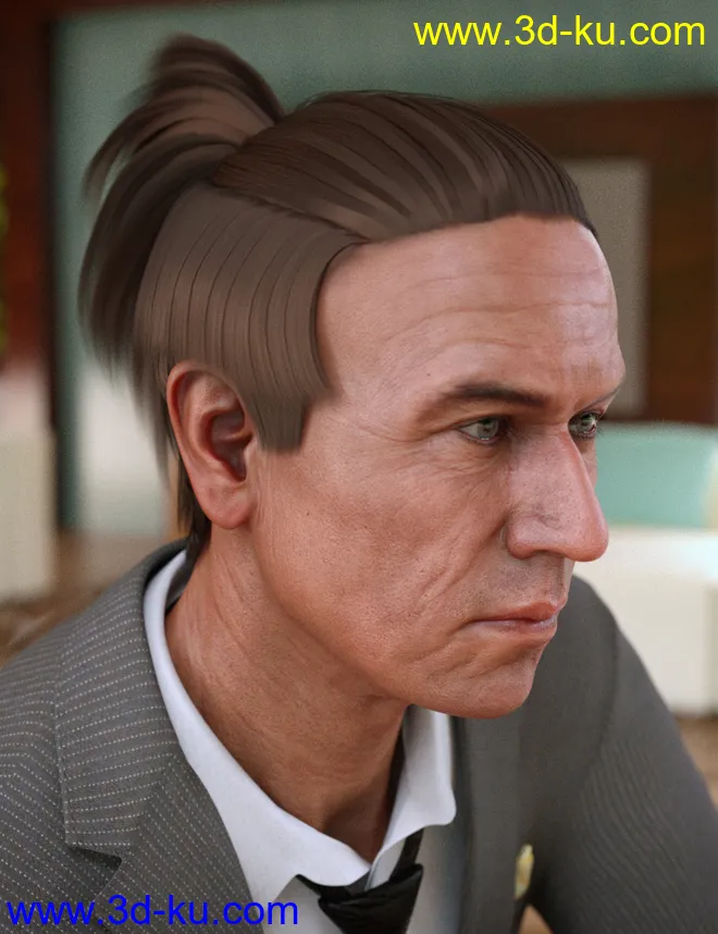 Duncan Hair for Dasan 8模型的图片1