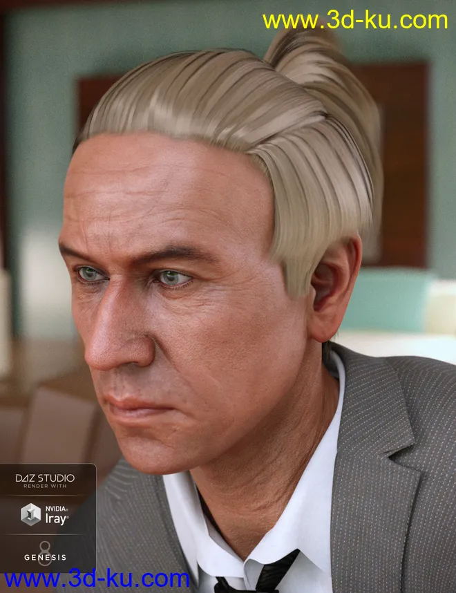 Duncan Hair for Dasan 8模型的图片2