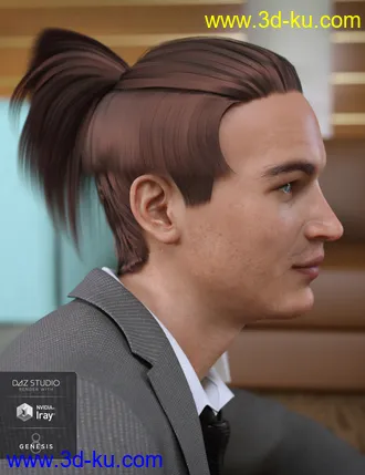 3D打印模型Duncan Hair for Dasan 8的图片