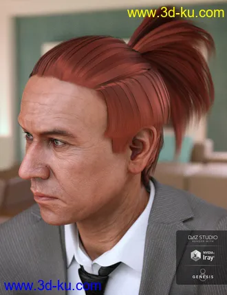 3D打印模型Duncan Hair for Dasan 8的图片