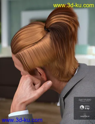 3D打印模型Duncan Hair for Dasan 8的图片