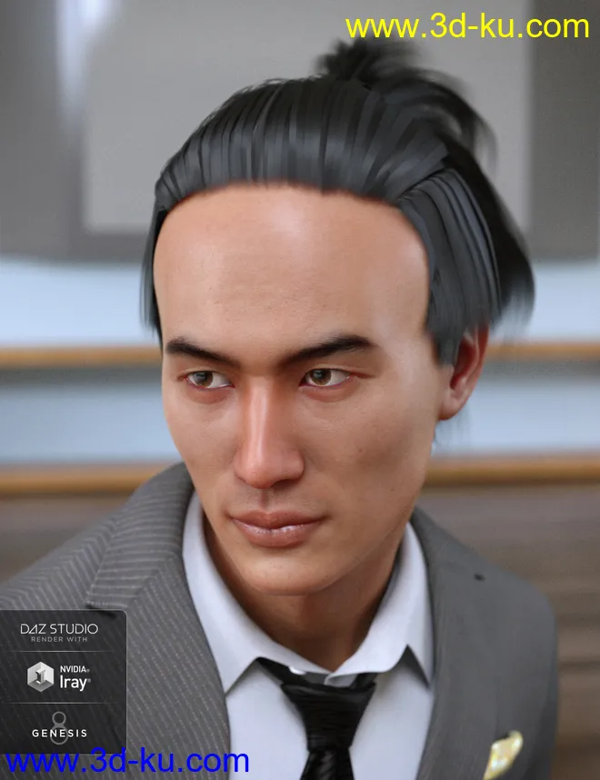 Duncan Hair for Dasan 8模型的图片8