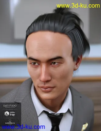 3D打印模型Duncan Hair for Dasan 8的图片