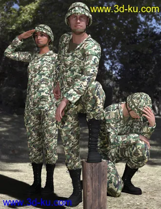 3D打印模型Duty and Honor Poses for Genesis 8的图片