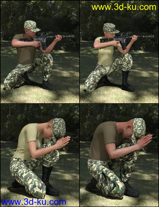 Duty and Honor Poses for Genesis 8模型的图片3