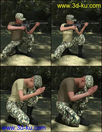 3D打印模型Duty and Honor Poses for Genesis 8的图片