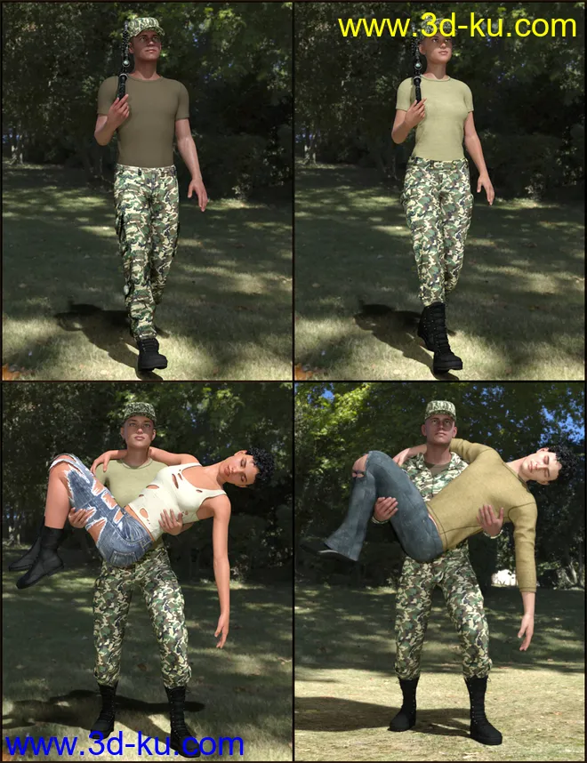 Duty and Honor Poses for Genesis 8模型的图片7