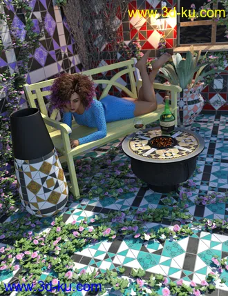 3D打印模型Edwardian Inspired Floor Tile Shaders Vol 2的图片
