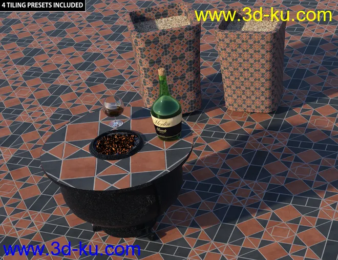 Edwardian Inspired Floor Tile Shaders Vol 2模型的图片6