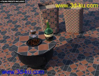 3D打印模型Edwardian Inspired Floor Tile Shaders Vol 2的图片