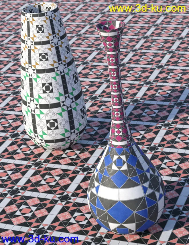 Edwardian Inspired Floor Tile Shaders Vol 2模型的图片8