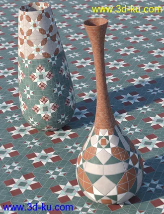 3D打印模型Edwardian Inspired Floor Tile Shaders Vol 2的图片