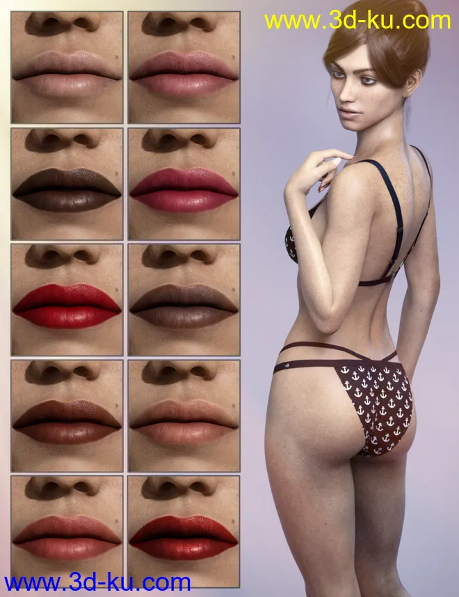 Effie HD For Genesis 8 Female模型的图片11